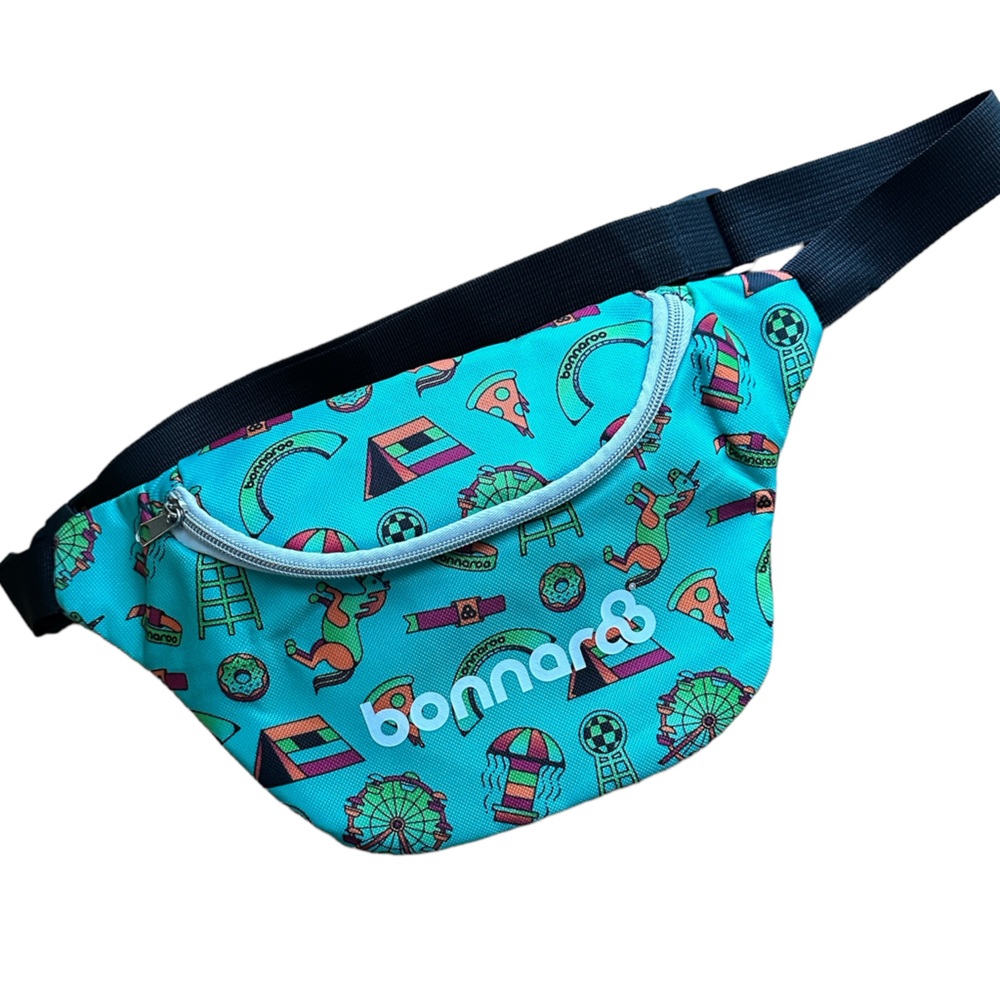 Bonnaroo Music festival fanny pack adjustable waist smaller inside zip  pocket